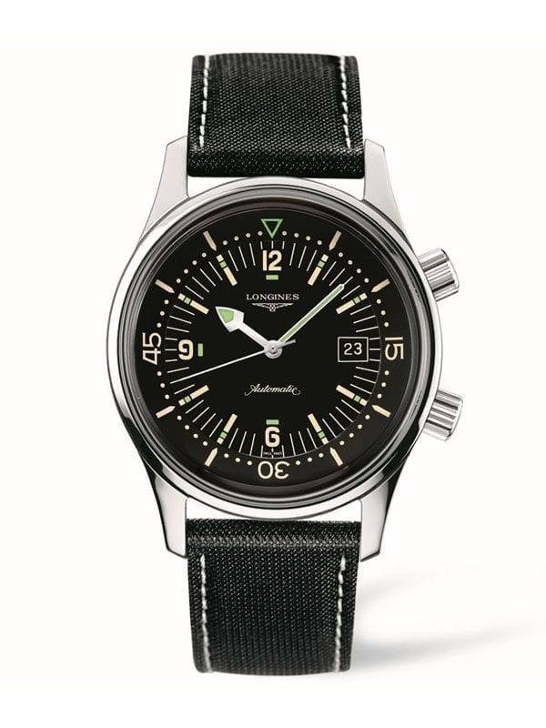 The Longines Legend Diver Watch L3.774.4.50.0 - Longines Heritage Collection