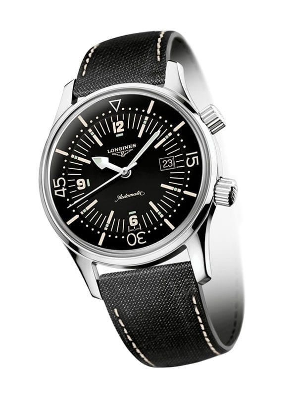 The Longines Legend Diver Watch L3.774.4.50.0 - Longines Heritage Collection