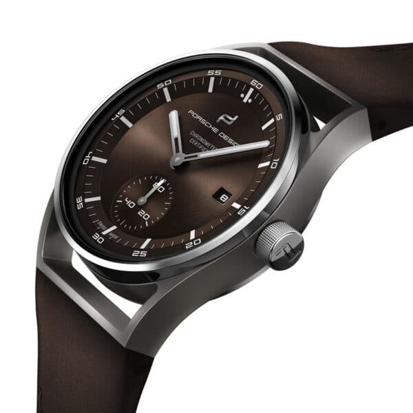 PORSCHE DESIGN Sport Chrono Subsecond 39 Titanium & Brown 4056487017280