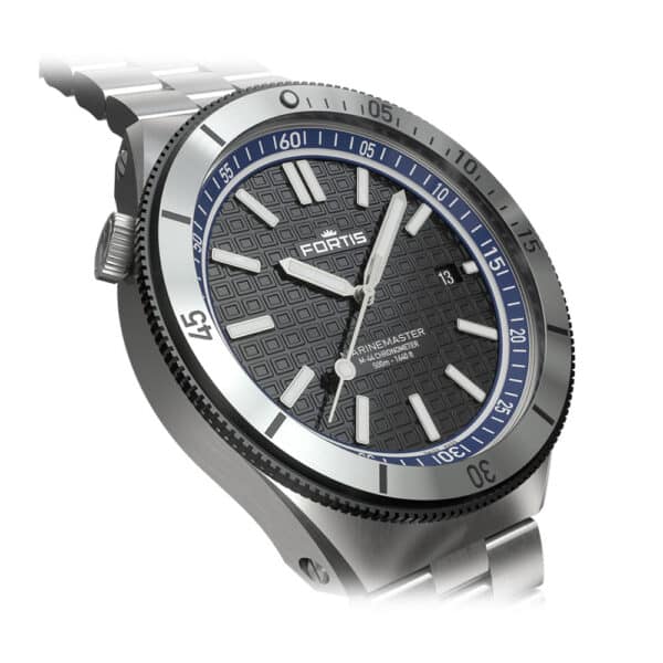 FORTIS Marinemaster M-44 Ocean Blue auf Block Bracelet F8120022