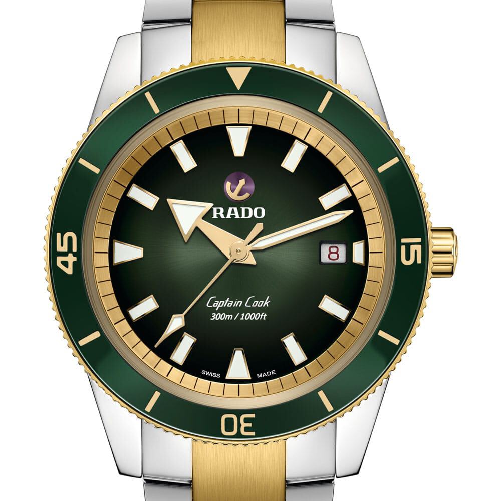 Rado watch green dial sale