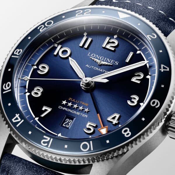 LONGINES Spirit Zulu Time L3.812.4.93.2 Chronometer GMT